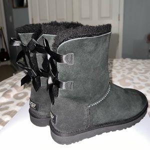 Womens Black Bailey Bow ll Boots